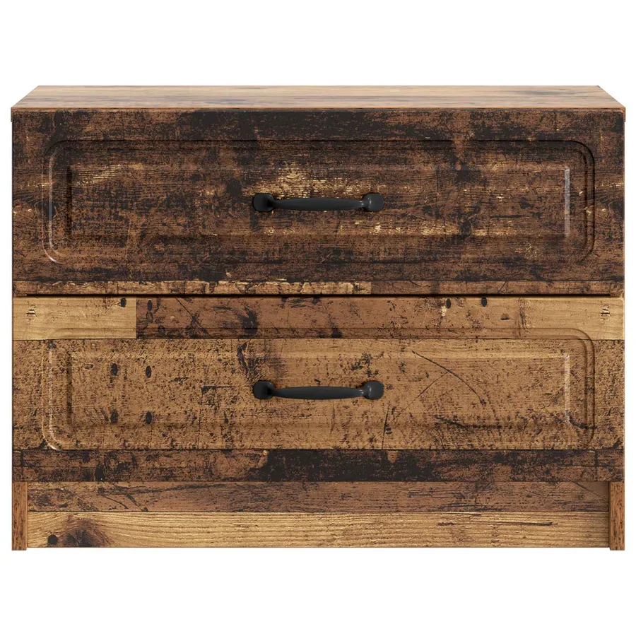 Cabinet de chevet avec tiroir Bois ancien 62 x 34,5 x 44,5 cm - 5