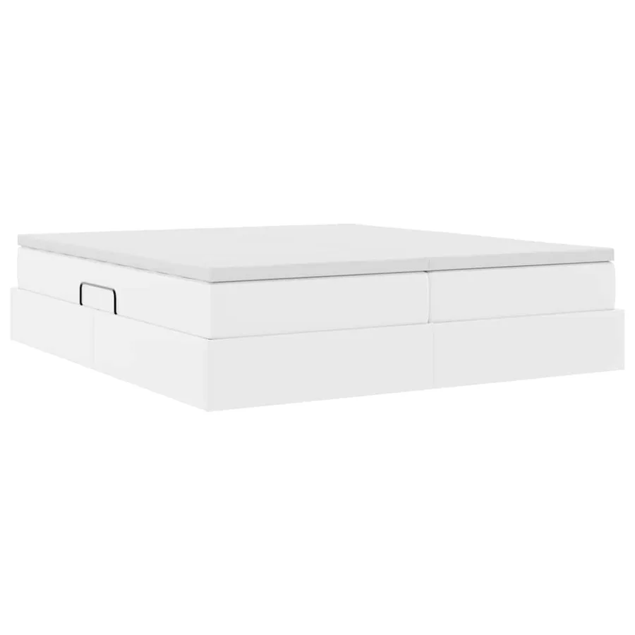 Lit avec rangement et matelas avec matelas Blanc 180 x 200 cm - 8