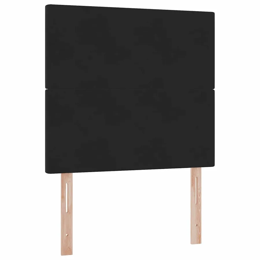 Lit avec rangement et matelas Noir 90 x 190 cm Velours - 9