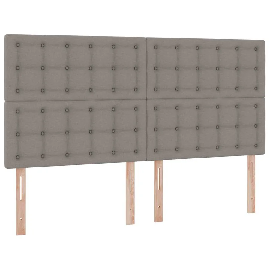 Lit de rangement LED avec matelas Taupe 180 x 200 cm Tissu - 10