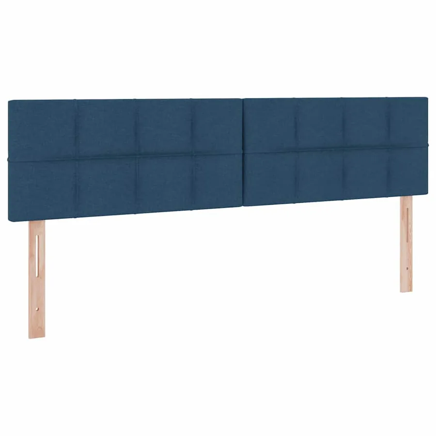Lit de rangement LED avec matelas Bleu 200 x 200 cm Tissu - 8