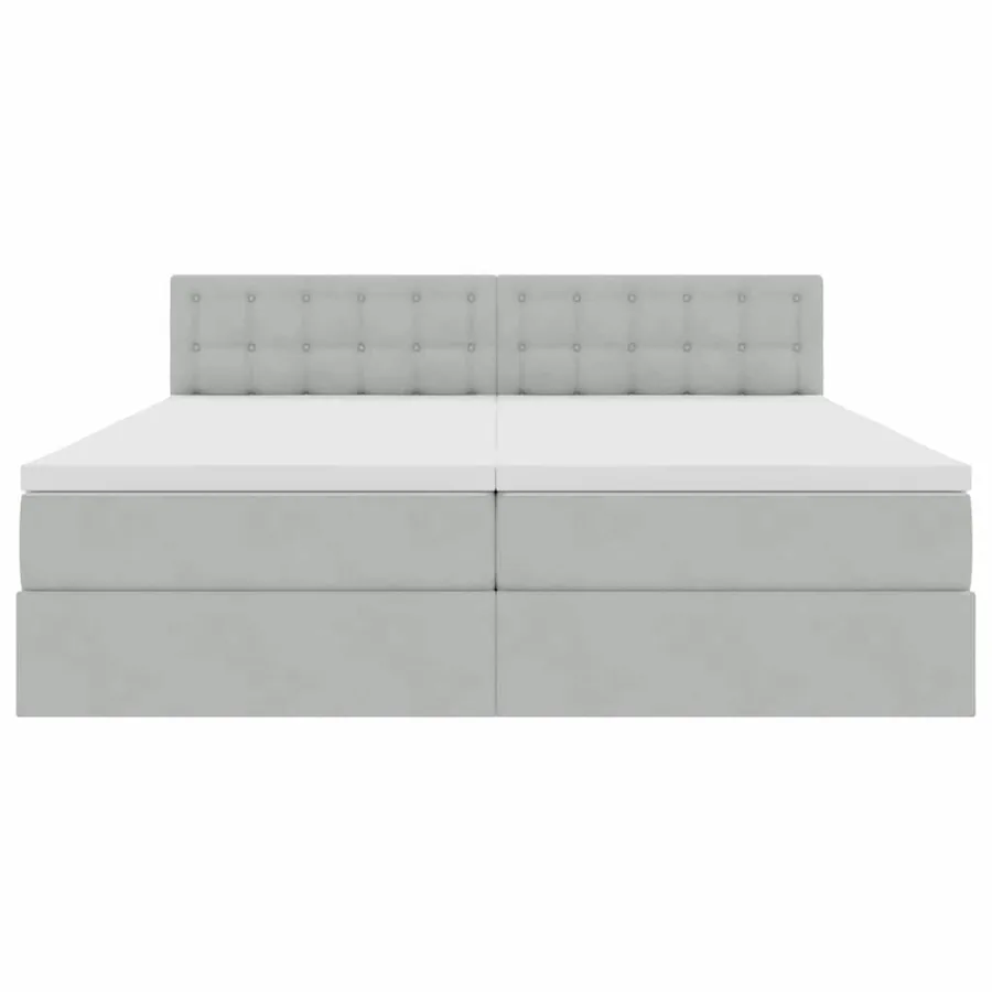 Lit de Rangement avec matelas Gris clair 90 x 200 cm - 10