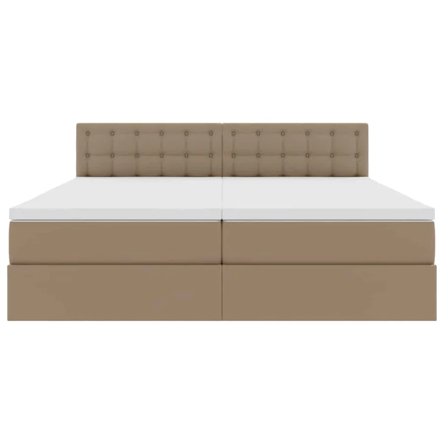 Lit de Rangement Cappuccino 180 x 200 cm Cuir synthétique - 10