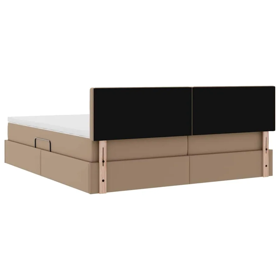 Lit de Rangement Cappuccino 180 x 200 cm Cuir synthétique - 12