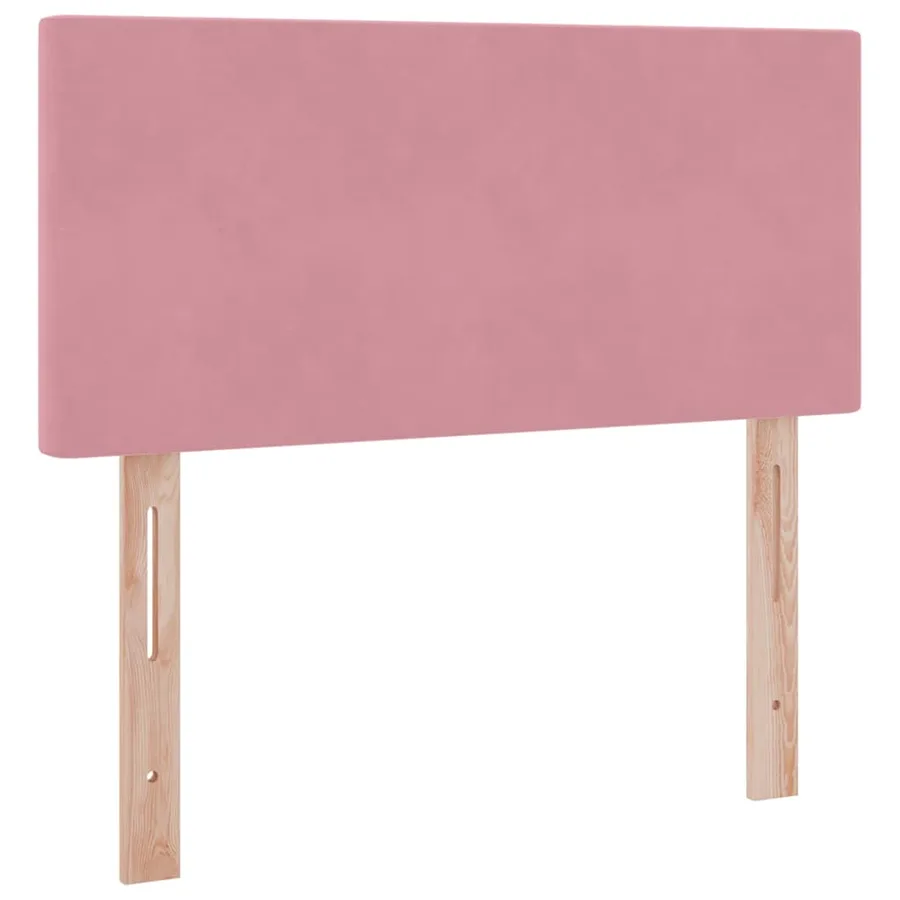 Lit de Rangement avec matelas Rose 90 x 190 cm Velours - 9