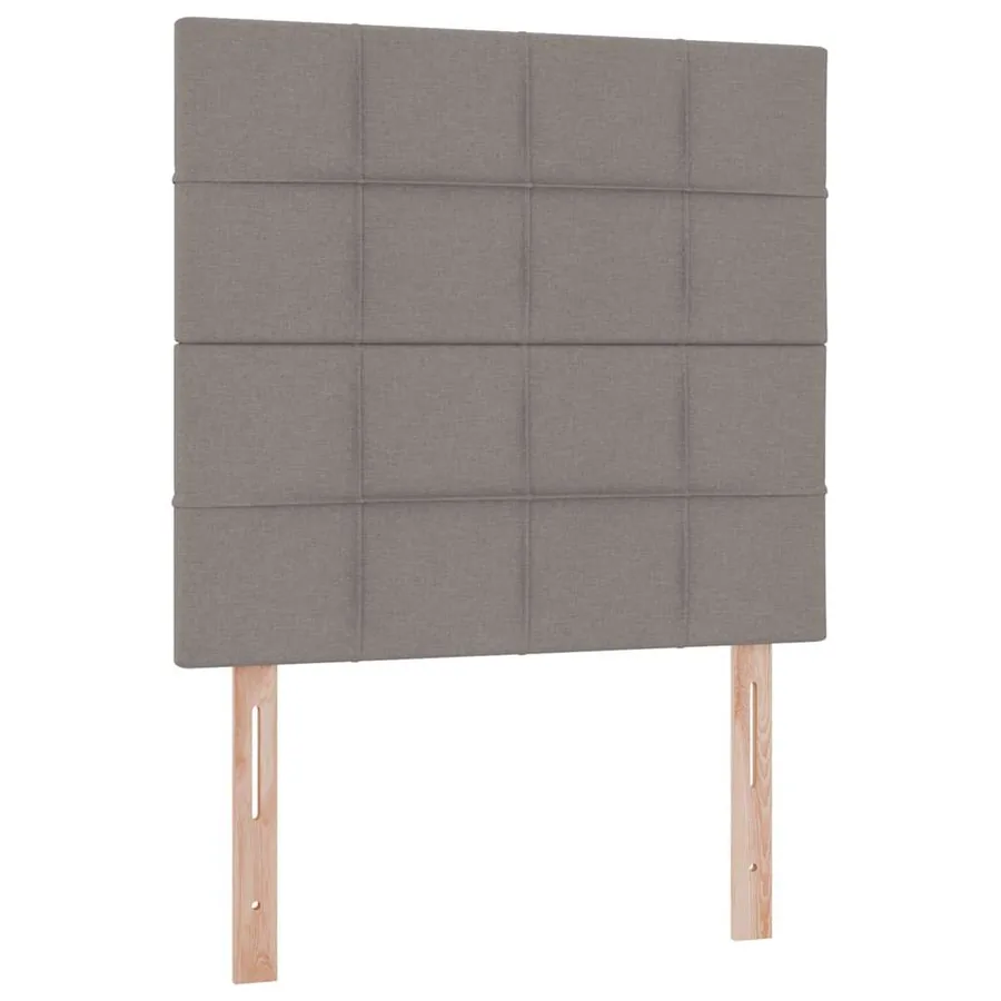 Lit de rangement LED avec matelas Taupe 90 x 190 cm Tissu - 10