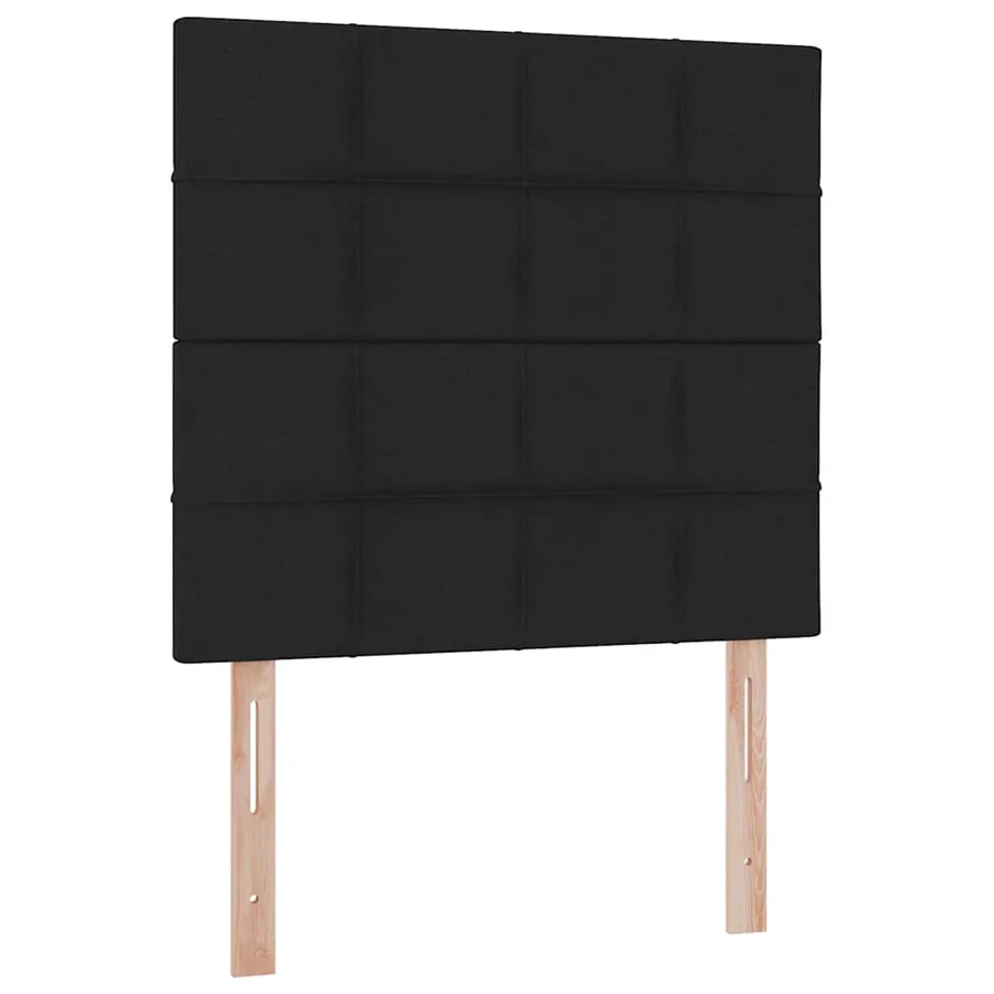 Lit de rangement LED avec matelas Noir 100 x 200 cm Tissu - 8