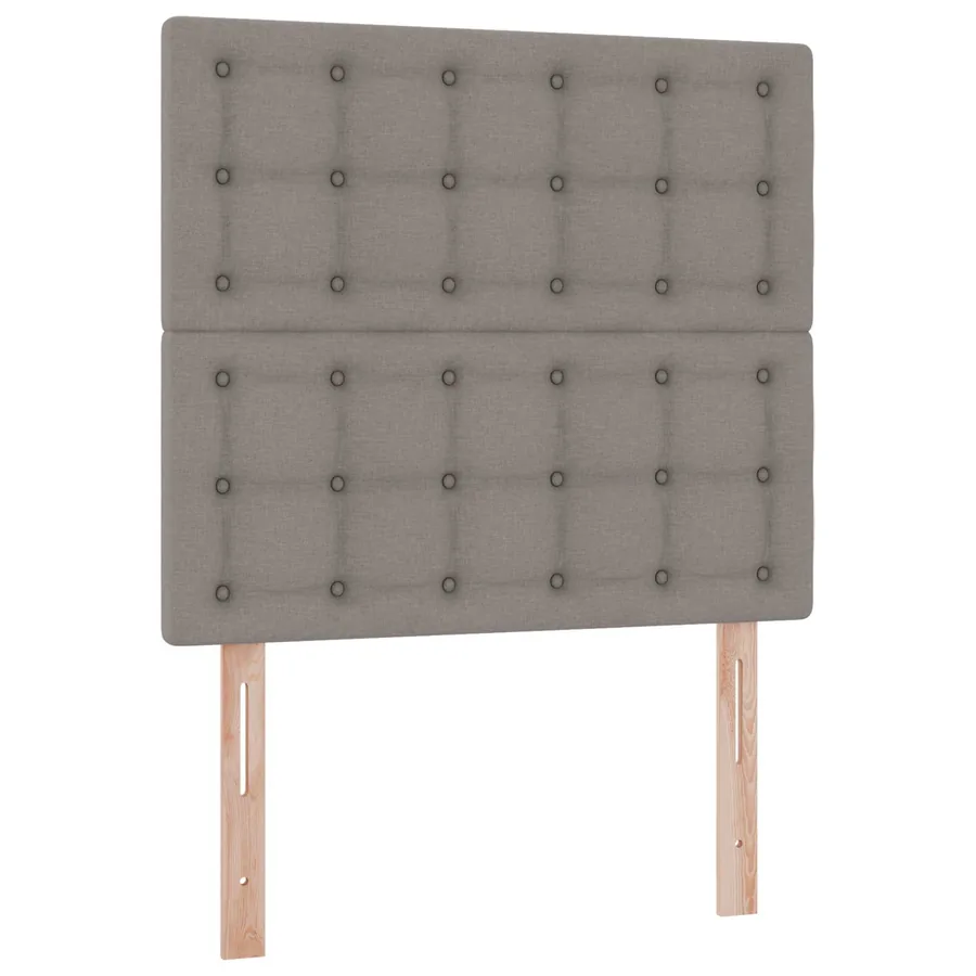 Lit de rangement LED avec matelas Taupe 90 x 200 cm Tissu - 8