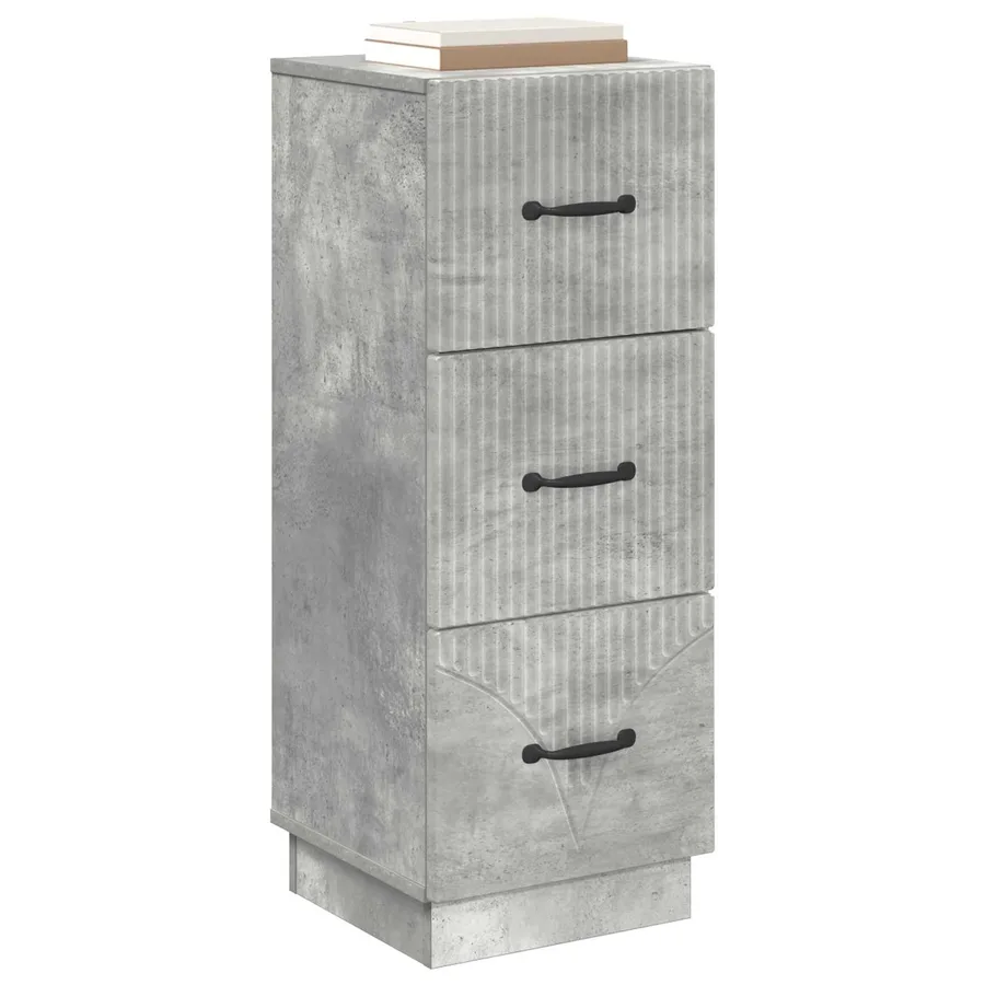 Armoire à tiroirs Gris béton 33 x 34,5 x 87 cm - 3