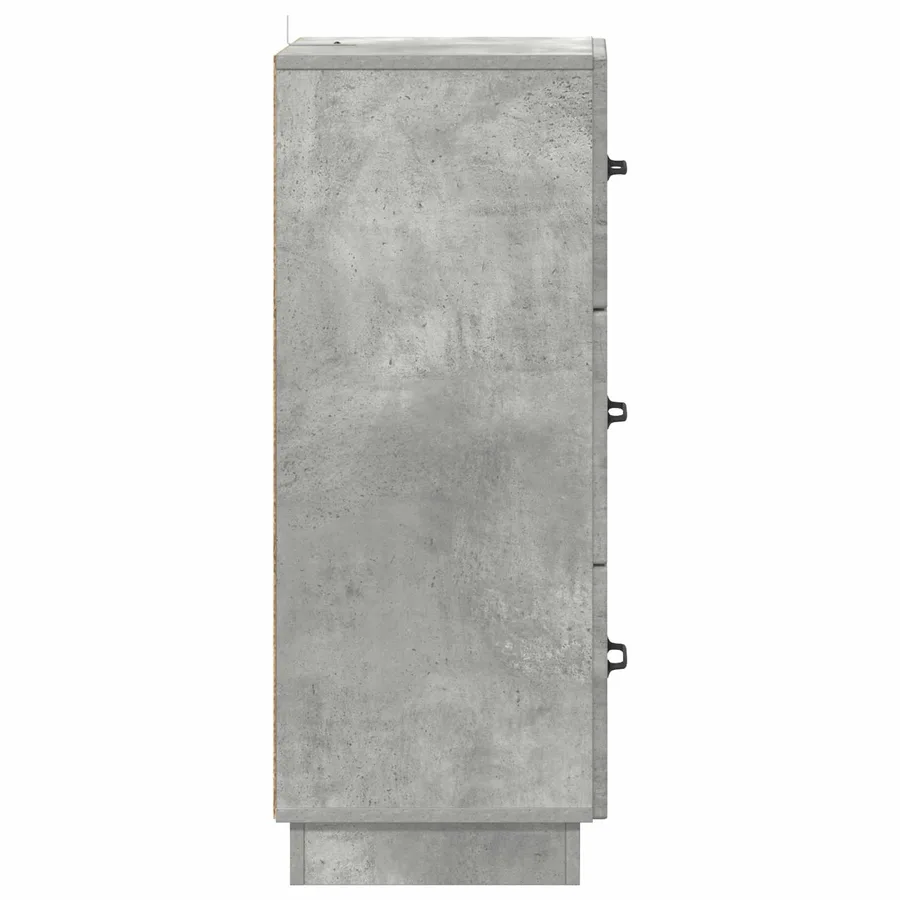 Armoire à tiroirs Gris béton 33 x 34,5 x 87 cm - 7
