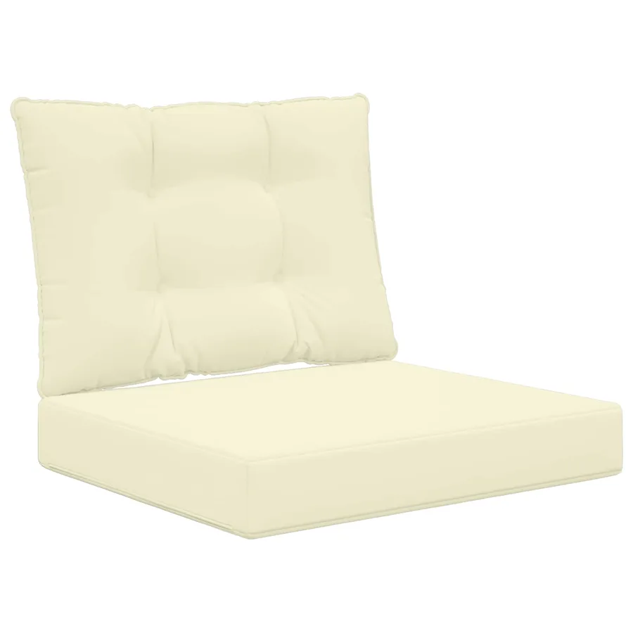 Coussin de canapé d'extérieur Polyester Crème 60 x 50,5 x 8 cm - 2