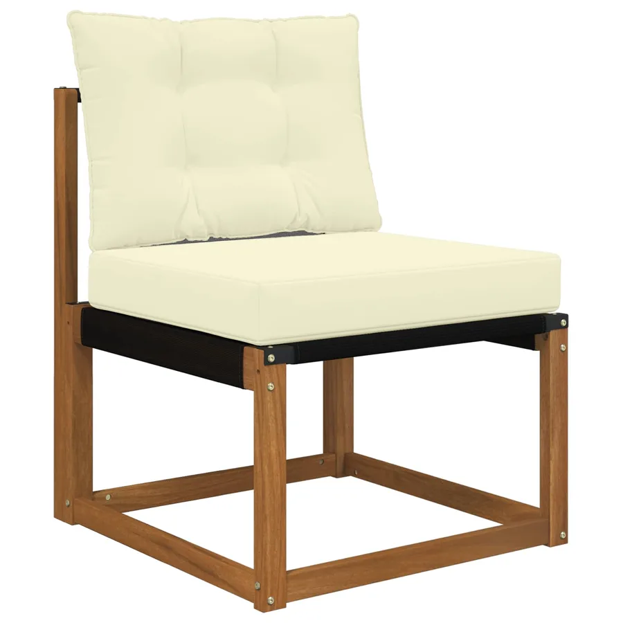 Coussin de canapé d'extérieur Polyester Crème 60 x 50,5 x 8 cm - 3
