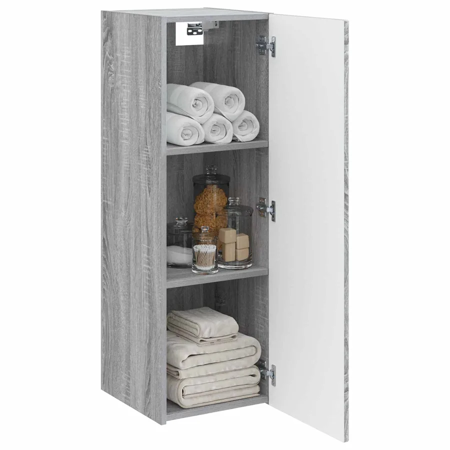 Cabinet de Salle de Bain Mural Sonoma gris 33 x 34,5 x 100 cm - 3