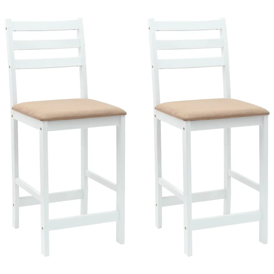 Chaises de salle à manger 2 pcs Blanc 40 x 47,5 x 99,5 cm - 2