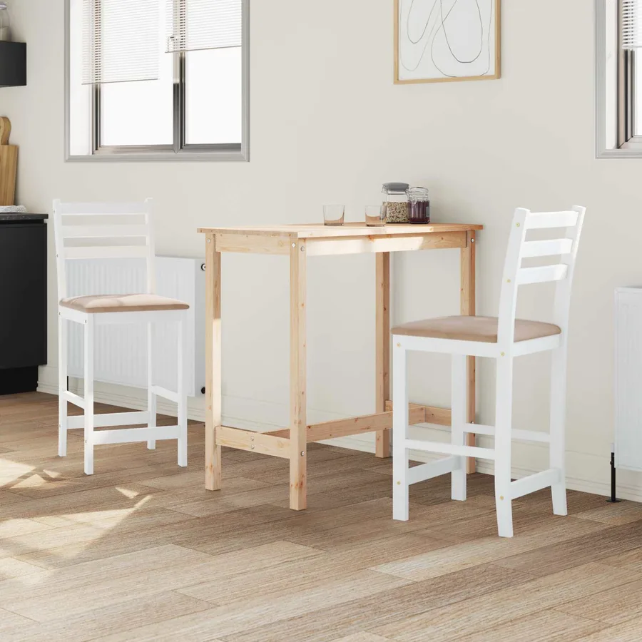 Chaises de salle à manger 2 pcs Blanc 40 x 47,5 x 99,5 cm - 3