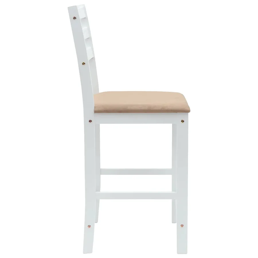 Chaises de salle à manger 2 pcs Blanc 40 x 47,5 x 99,5 cm - 6