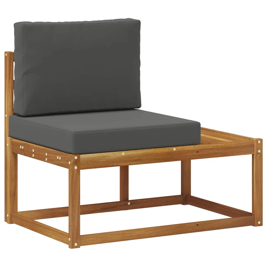 Ensemble de canapés d'extérieur 5 Pièce Naturel et Anthracite - 6