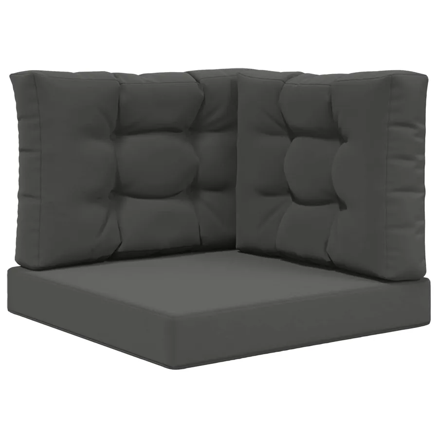 Coussin de canapé d'extérieur 3 pcs Anthracite Polyester - 2