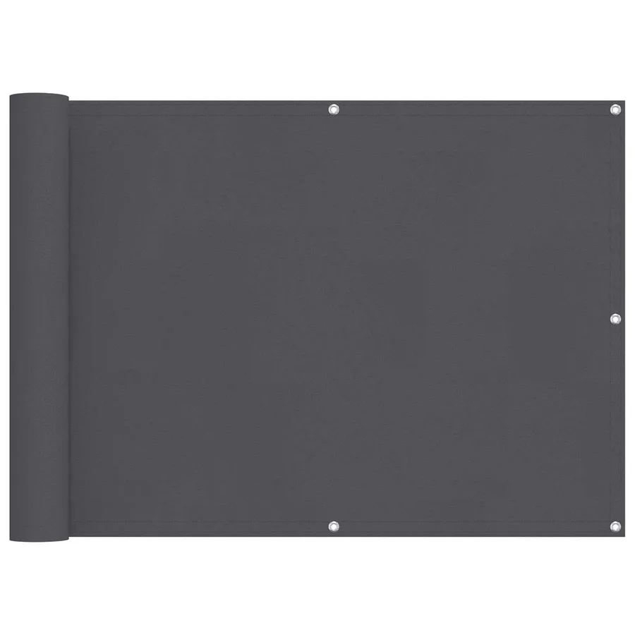 Écran de balcon Anthracite 75 x 200 cm Oxford alu enduit de PU - 2
