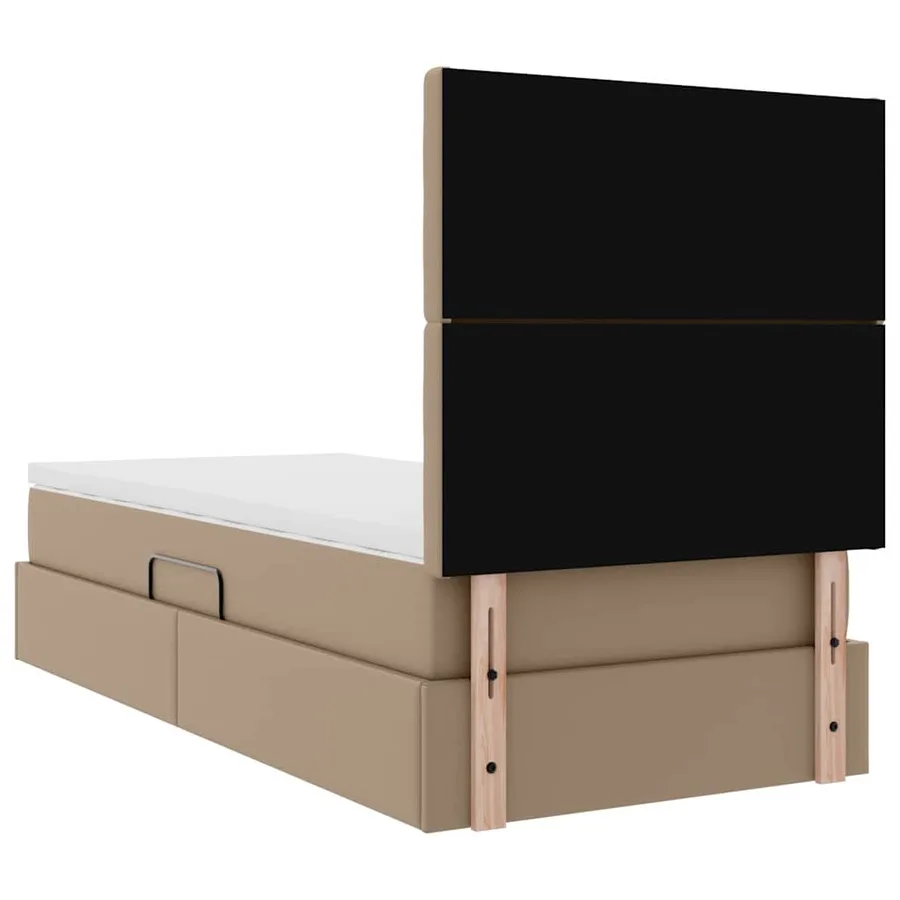 Lit de Rangement Cappuccino 90 x 190 cm Cuir synthétique - 10