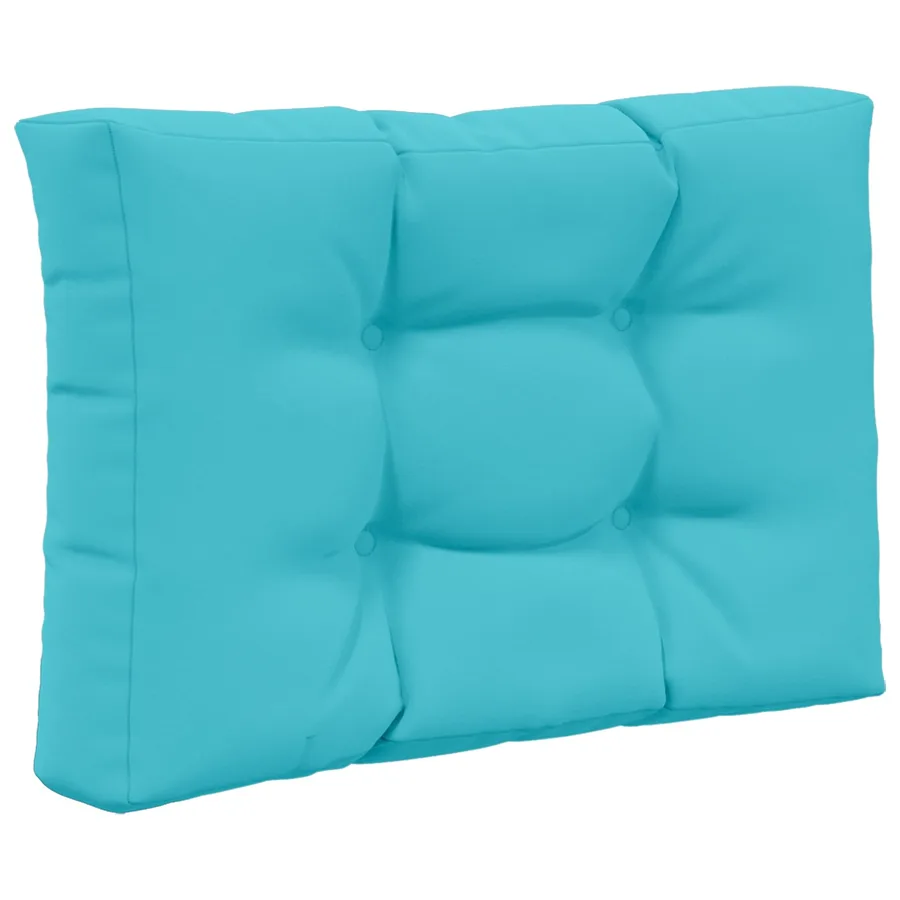 Coussin de canapé d'extérieur 3 pcs Turquoise Polyester - 5