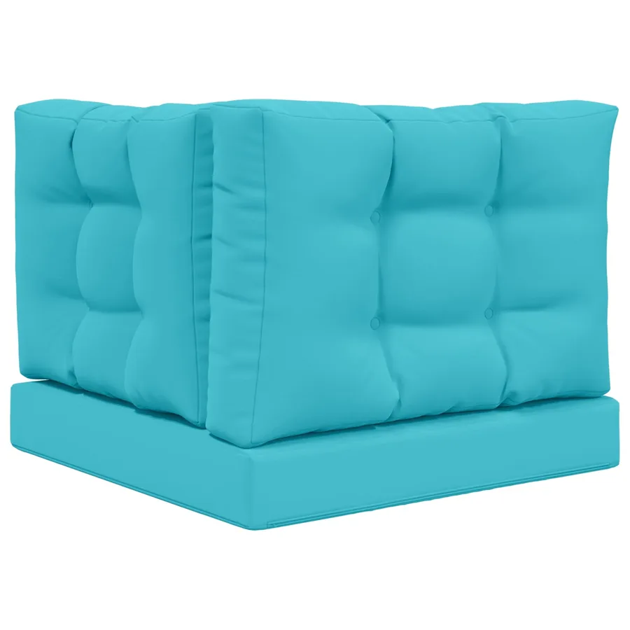 Coussin de canapé d'extérieur 3 pcs Turquoise Polyester - 7