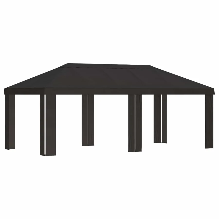 Housse de Gazebo 6 x 3 m Anthracite Polyester 190 gsm - 2