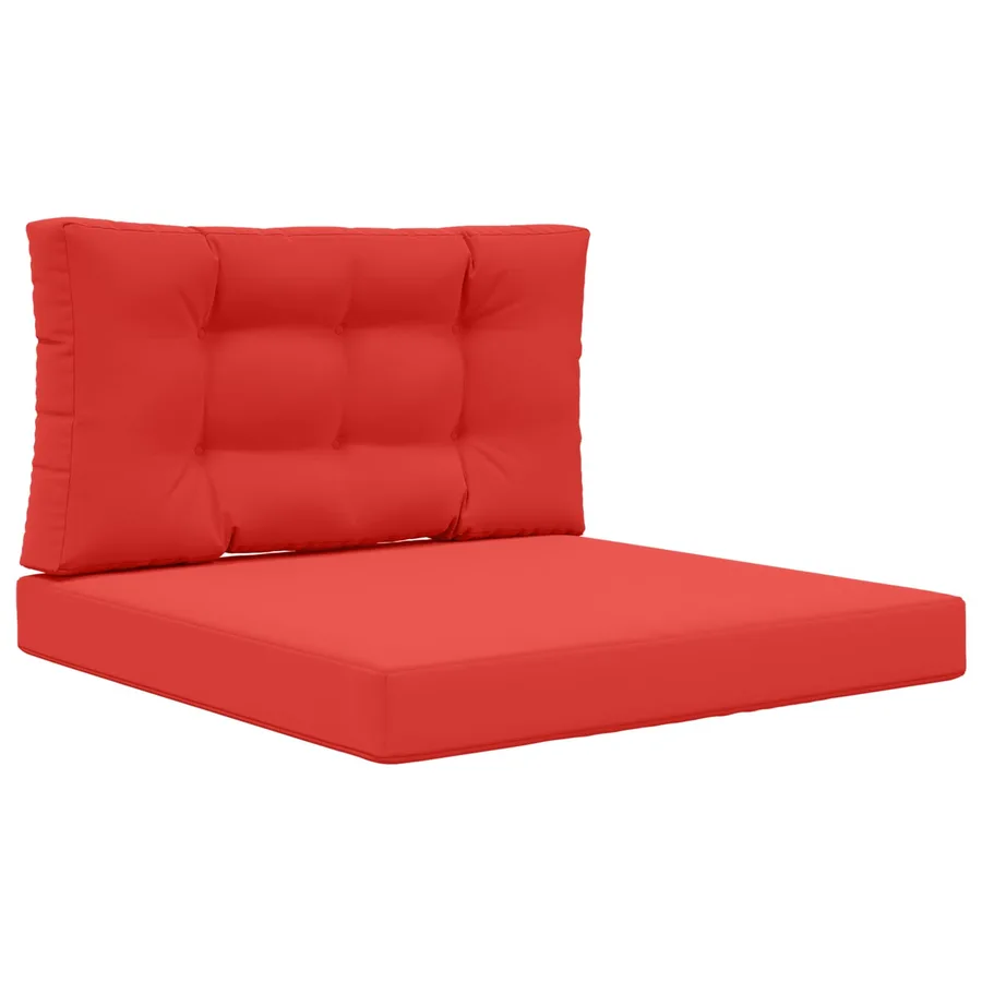 Coussin de canapé d'extérieur 2 pcs Rouge Polyester - 2