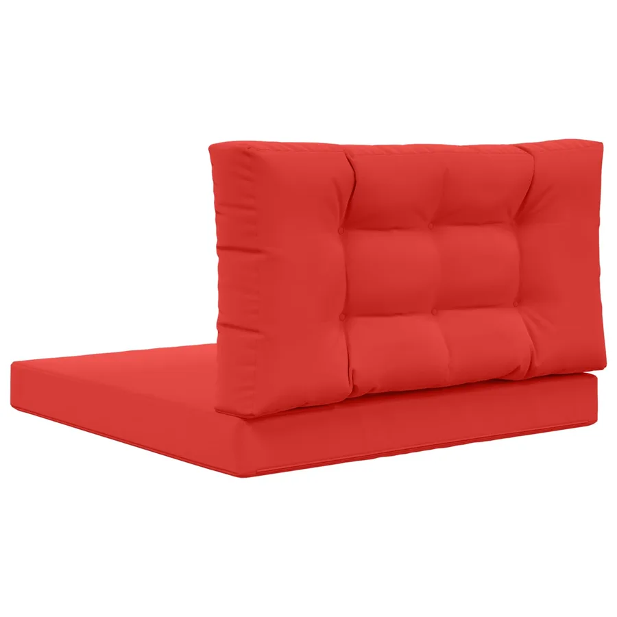 Coussin de canapé d'extérieur 2 pcs Rouge Polyester - 7