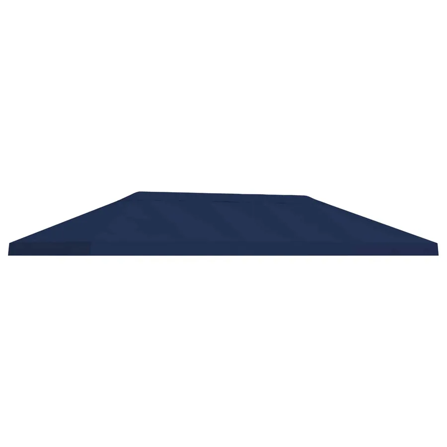 Housse de canopée de gazebo 6 x 3 m Bleu Polyester 190 - 2
