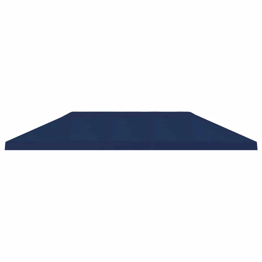 Housse de canopée de gazebo 6 x 3 m Bleu Polyester 190 - 3