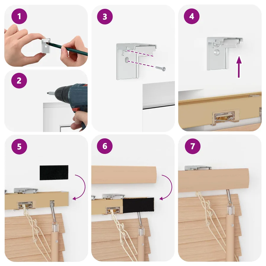 Store Vénitien Aspect Chêne 100 x 130 cm 35 mm - 12