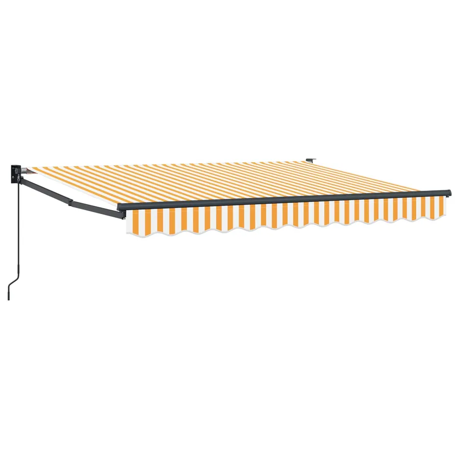 Auvent rétractable Jaune et blanc 3 x 2 m - 2