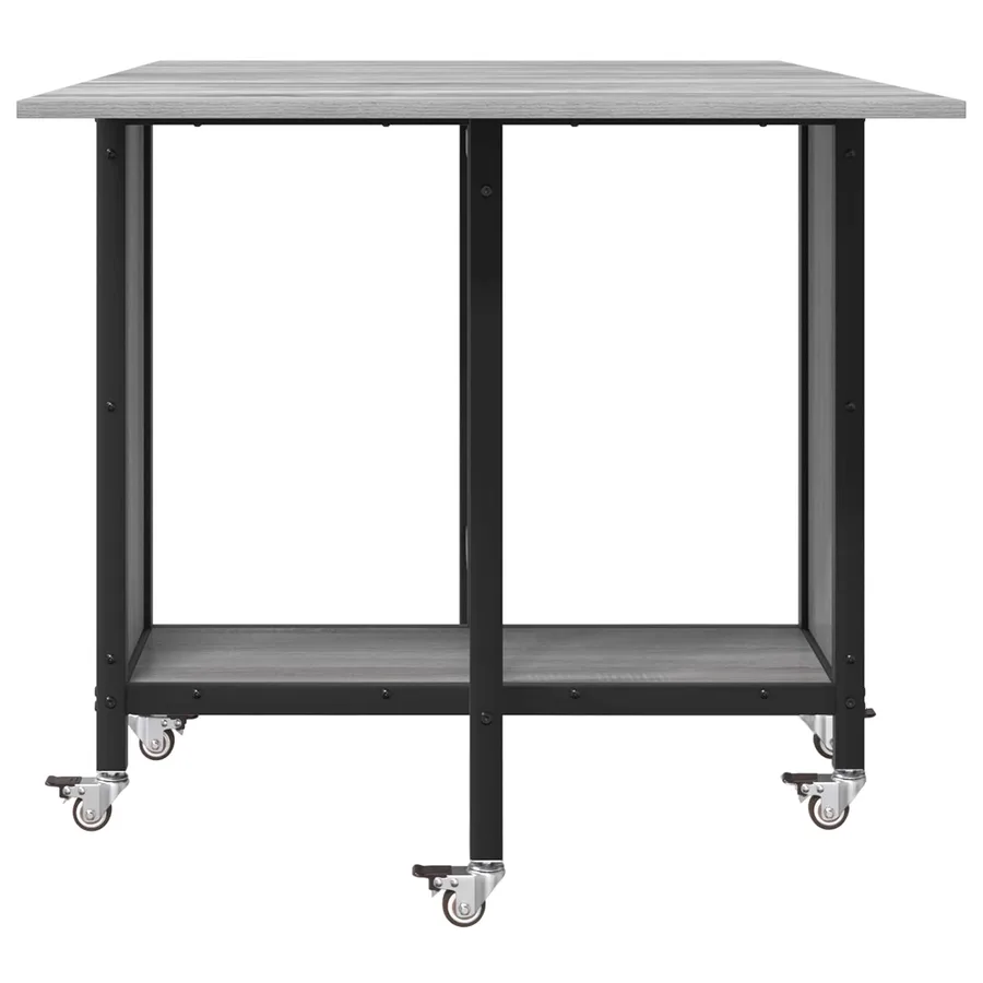 Table à manger pliante avec roulettes 130 x 80 x 76,5 cm - 6