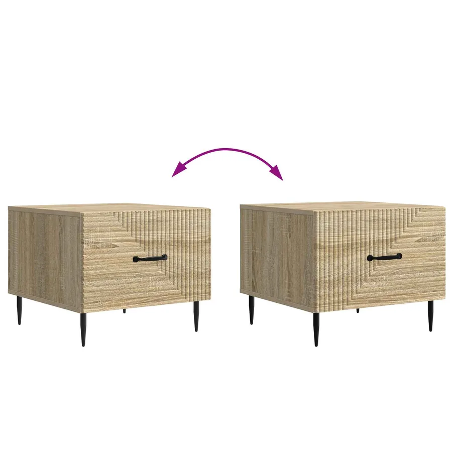 Table basse Chêne Sonoma 49 x 50 x 40 cm Bois d'ingénierie - 10