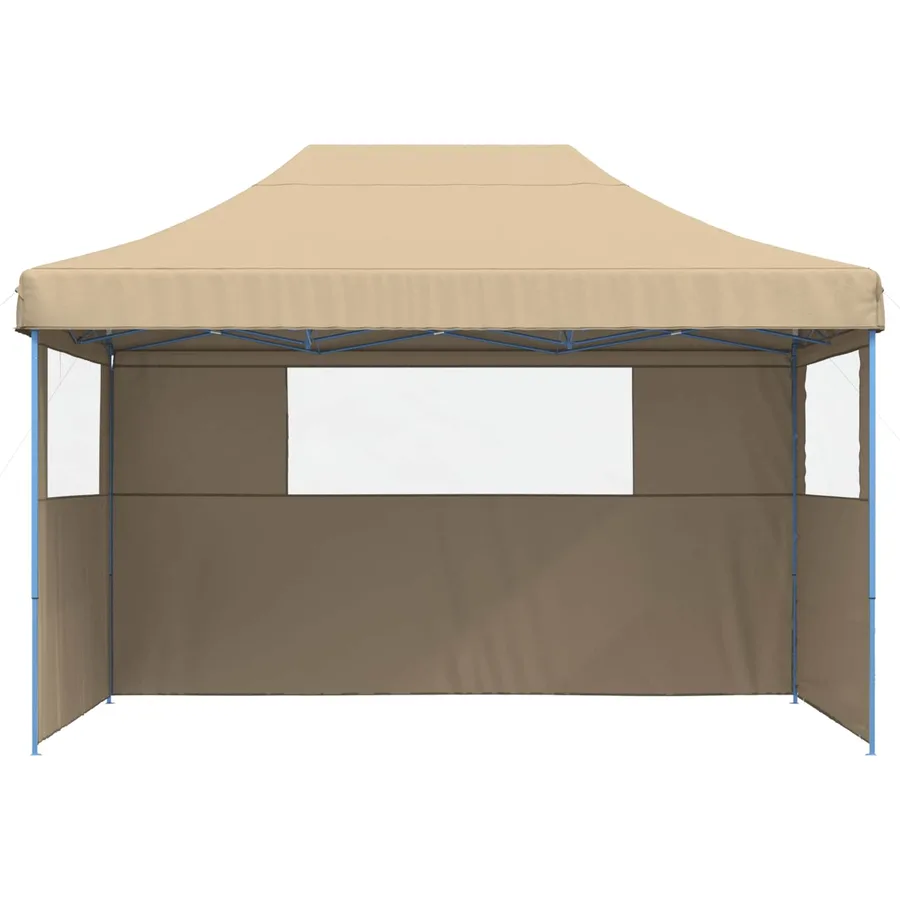 Tente de fête Beige 279 x 410 x 315 cm Tissu Oxford - 3