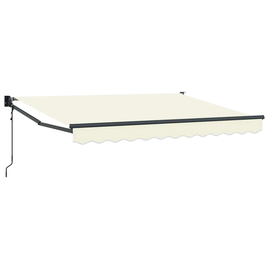 Auvent rétractable Crème 3 x 2 m Polyester et métal - 2