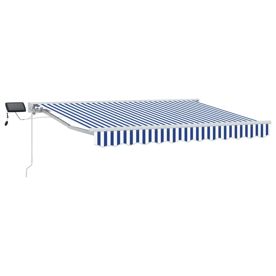 Cadre de store manuel avec LEDs Bleu et Blanc 3 x 2 m - 2