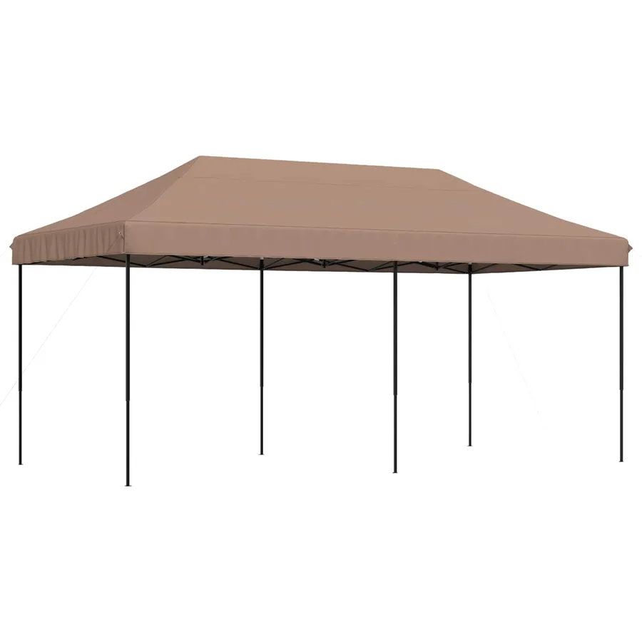 Tente de fête Marron 292 x 580 x 315 cm Tissu Oxford - 2