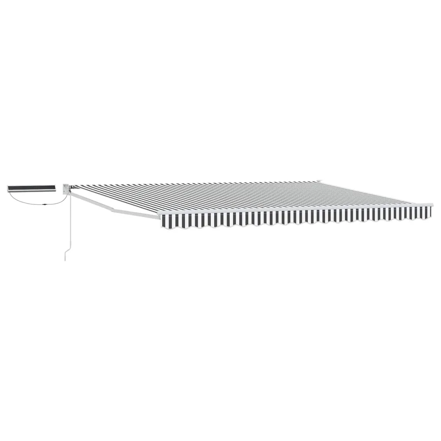 Auvent rétractable électrique Anthracite et blanc 4,5 × 3 m - 2