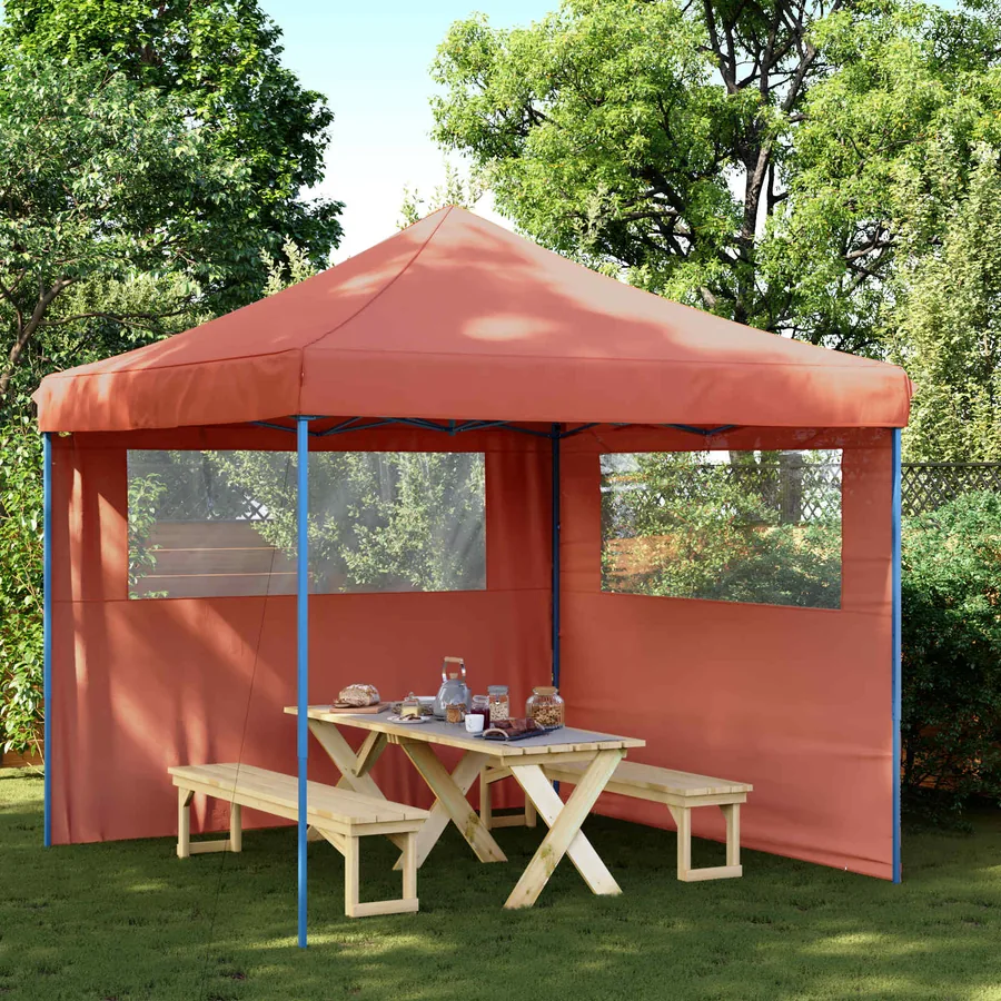 Tente de fête Terre cuite 292 x 292 x 315 cm Tissu Oxford