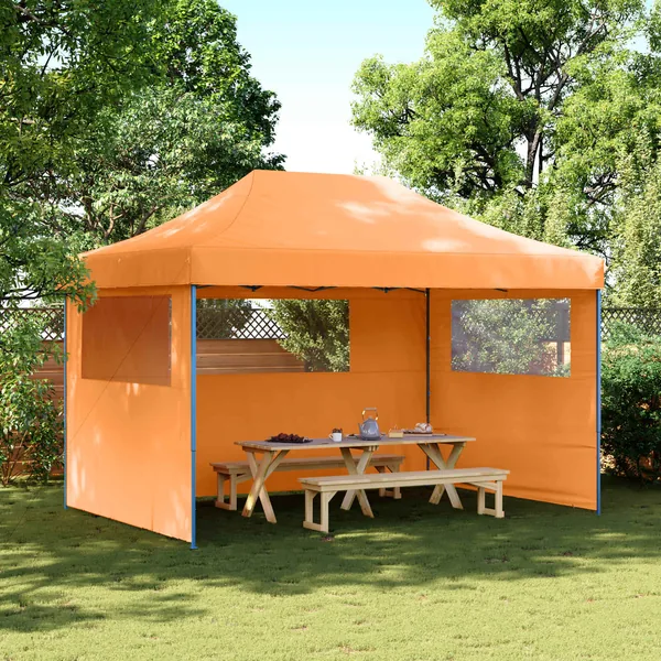 Tente de fête Orange 279 x 410 x 315 cm Tissu Oxford