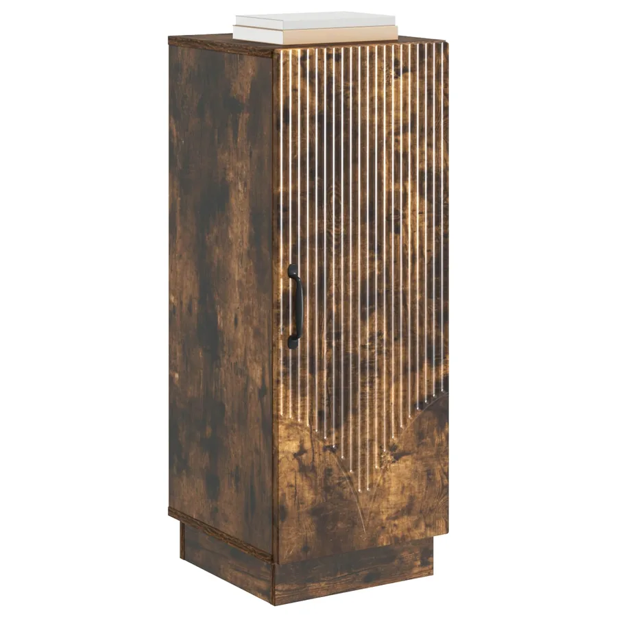 Buffet Chêne fumé 33 x 34,5 x 87 cm Bois d'ingénierie - 3