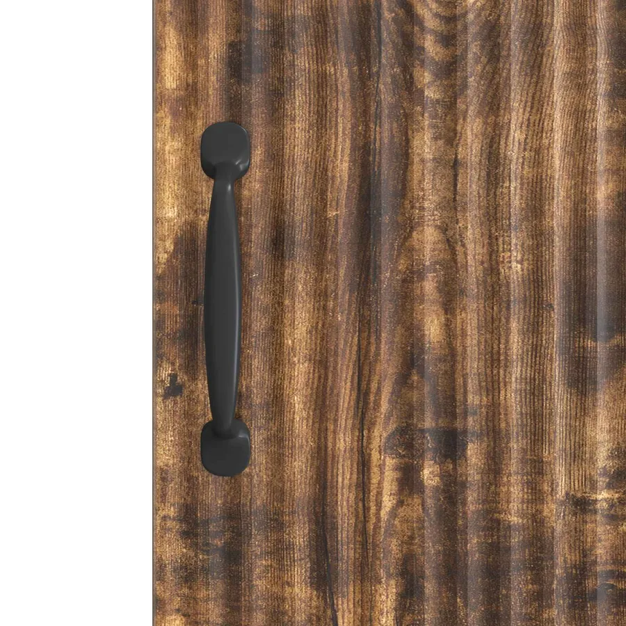 Buffet Chêne fumé 33 x 34,5 x 87 cm Bois d'ingénierie - 8