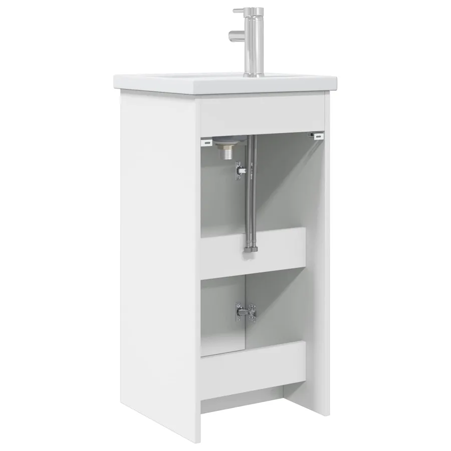 Meuble de salle de bain avec évier Blanc 42 x 40 x 84,5 cm - 6