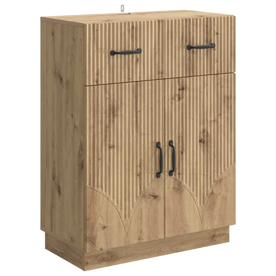 Buffet Chêne artisanal 66 x 34,5 x 87 cm Bois d'ingénierie - 2