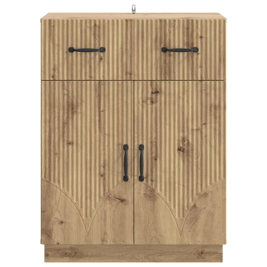 Buffet Chêne artisanal 66 x 34,5 x 87 cm Bois d'ingénierie - 6