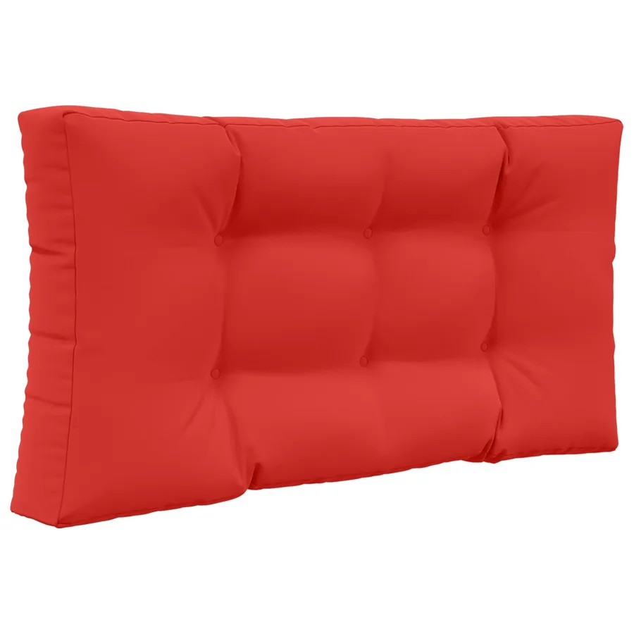 Coussin de canapé d'extérieur 3 pcs Rouge Polyester - 5