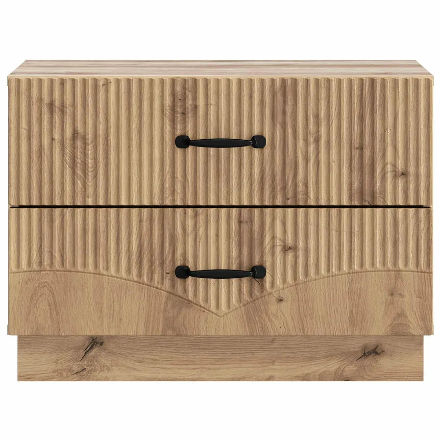 Cabinet de chevet Chêne artisanal 62 x 34,5 x 44,5 cm - 5