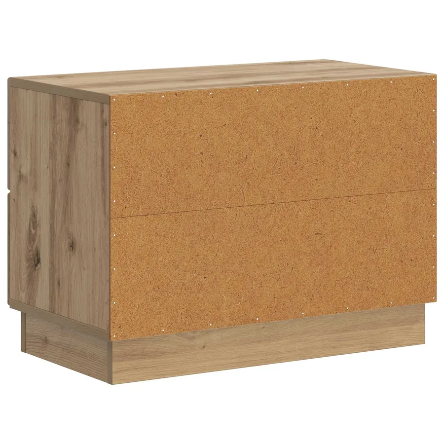 Cabinet de chevet Chêne artisanal 62 x 34,5 x 44,5 cm - 7